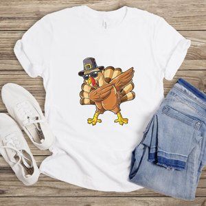 Dabbing Turkey Thanksgiving T-Shirt